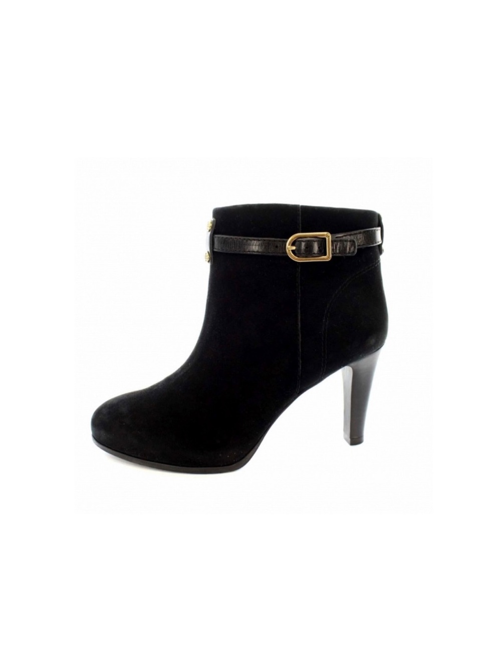Tory Burch Black Suede Heeled Boots